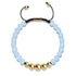 Aquamarin | Gold | Balance Edelstein Makramee Armband